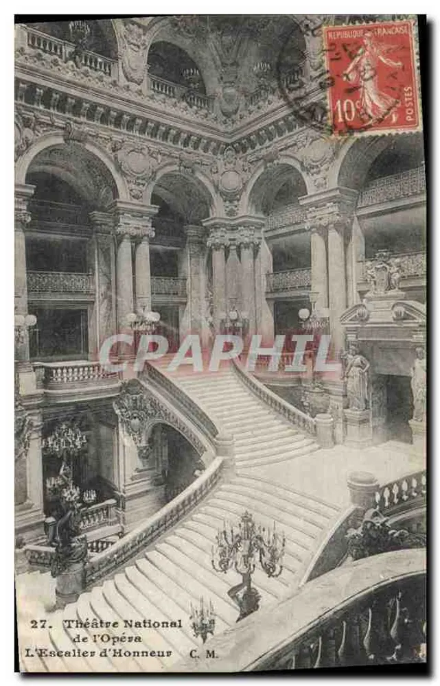 Nationaltheater der Oper — Die Ehrenstiege — C. M. n°27 - Vorderseite