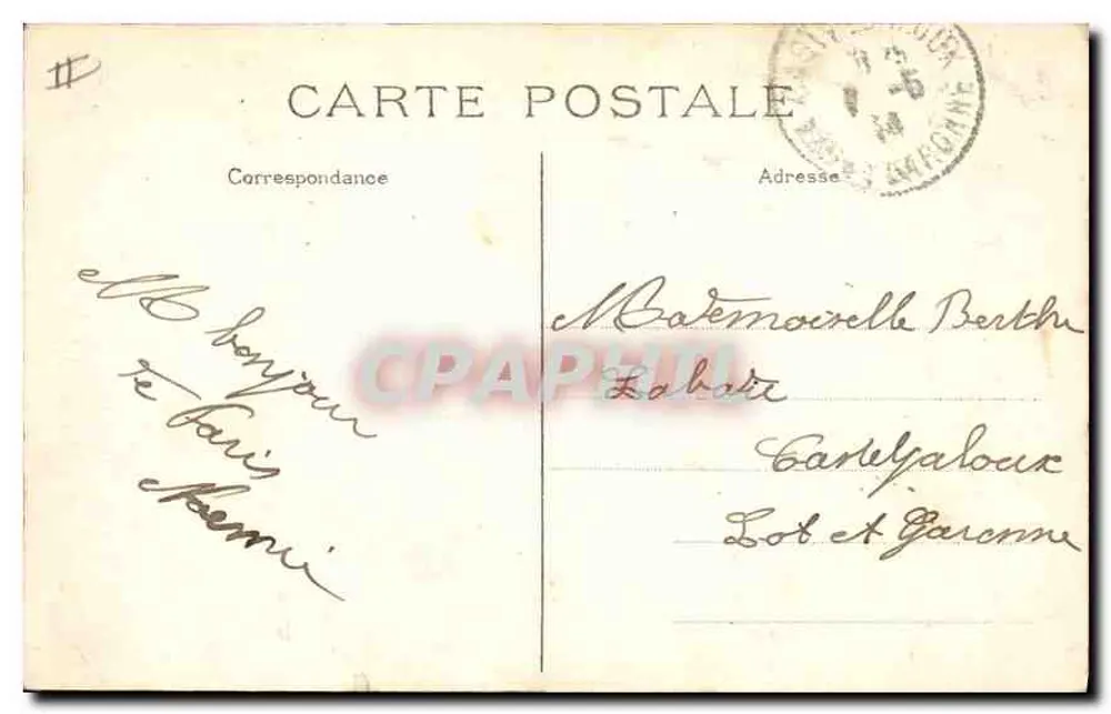 PARIS - Parc des Buttes-Chaumont - Der Belvédère — Verleger J.H., Nr. 683 - Rückseite