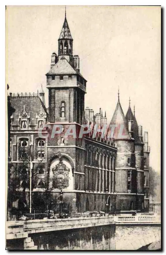 Paris - Die Uhr des Palasts der Gerechtigkeit und die Conciergerie — Edition La Cigogne, Paris - Vorderseite