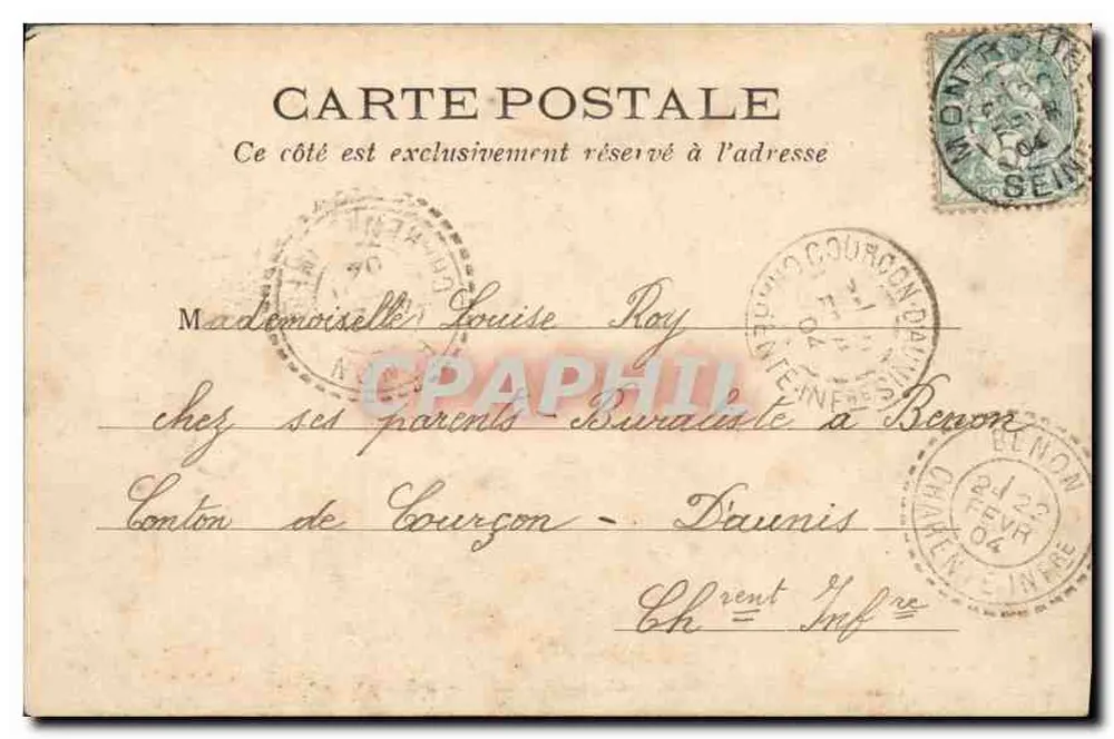 Paris — A Igreja Saint-Philippe-du-Roule — L. J. & Cie, editor. Angevillers-Paris - Verso