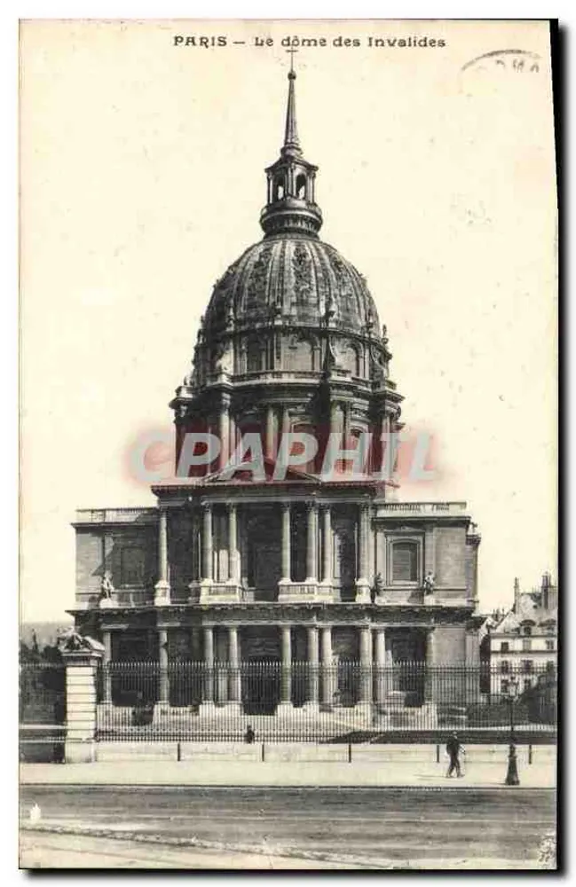 Paris — O domo dos Invalides - Frente