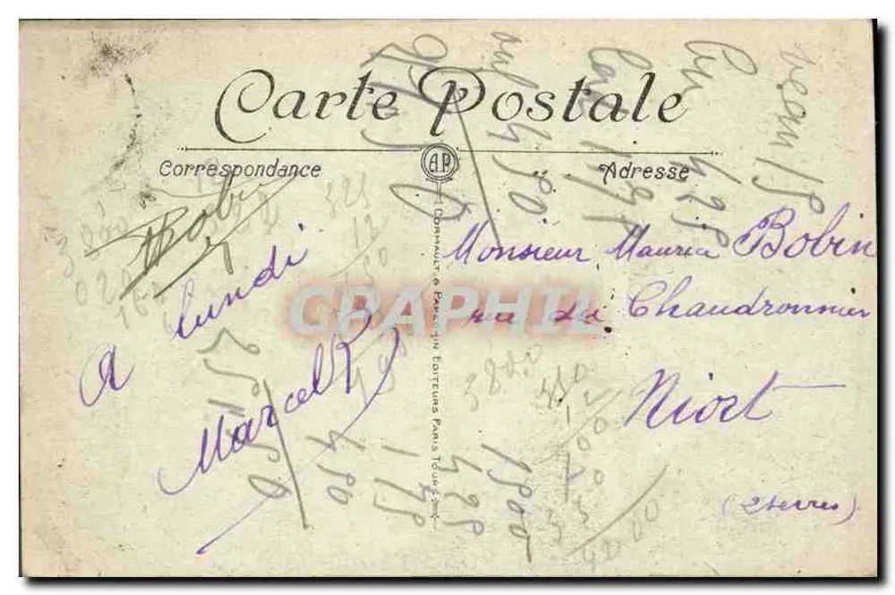 Paris – Perspektive auf Notre-Dame – La Place du Parvis und die Seine – A.P. - Rückseite