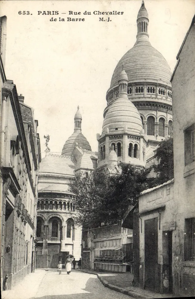 Paris – Rue du Chevalier de la Barre — M.J. — n°653 - Frente