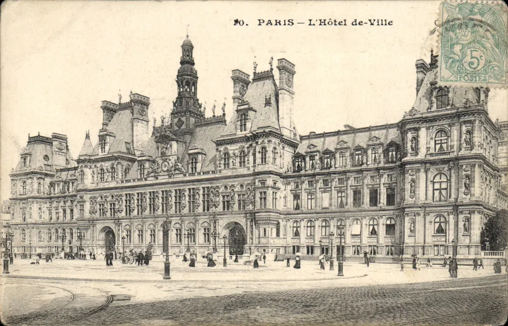 Paris — L'Hôtel de-Ville — éditeur n°10 - Frente