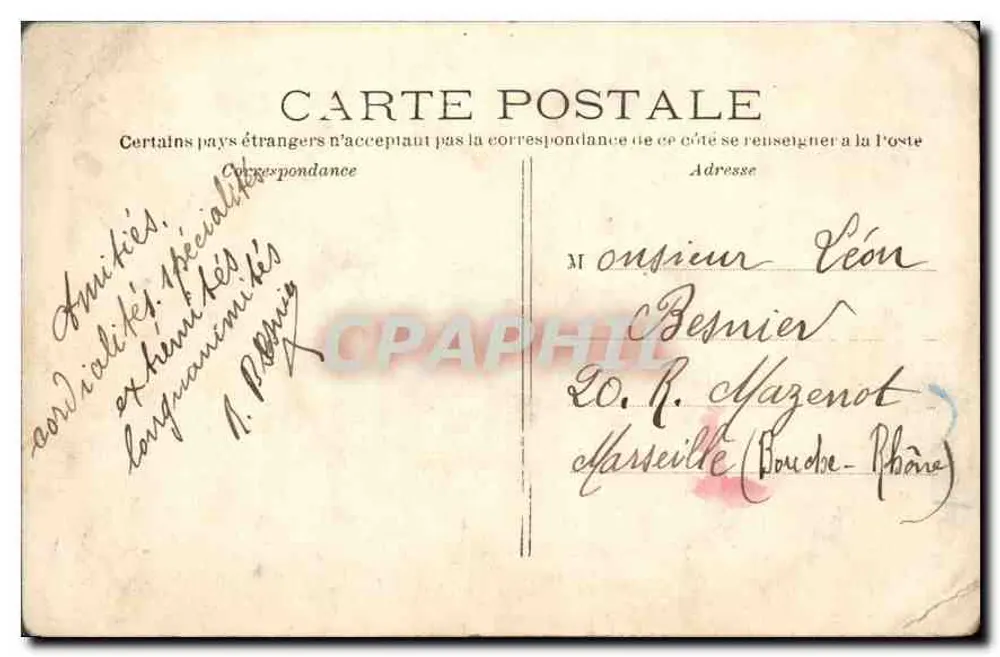 Paris — L'Hôtel de-Ville — éditeur n°10 - Verso