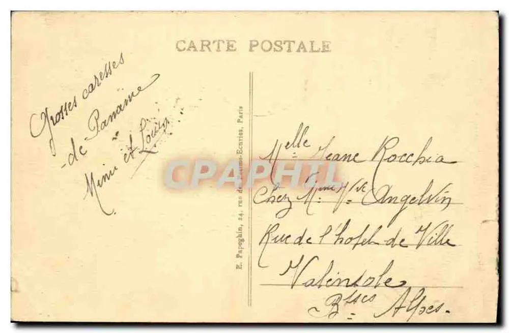 Paris - O Ponte Alexandre-III - A. P. - Verso