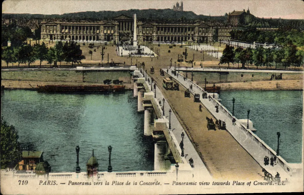 Paris — Panorama em direção à Place de la Concorde — LL, n°710 - Frente