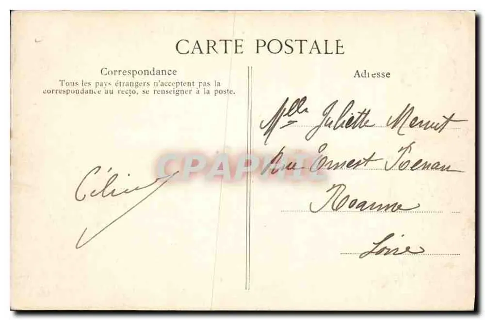 Parijs — Hôtel-de-Ville — Uitgever ELP, nr. 2025 - Achterkant