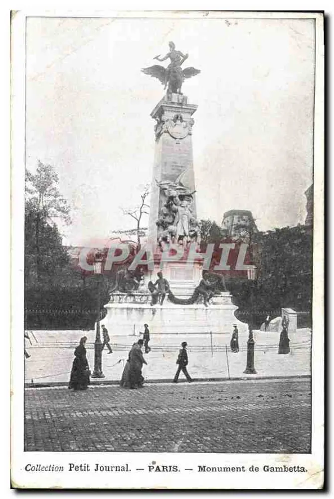 Paris — Monument de Gambetta — Collection Petit Journal - Frente