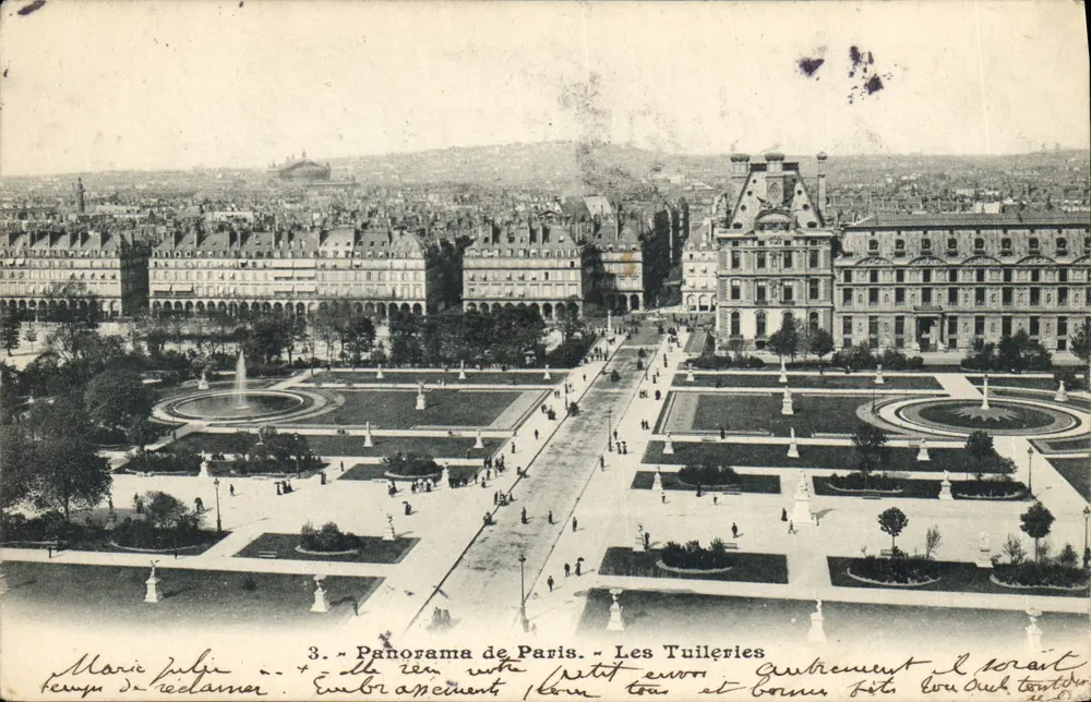 Les Tuileries — Panorama de Paris — Marie Jules - Frente
