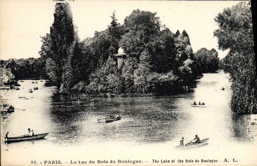 Der See von Bois de Boulogne — Paris — A. L. — Nr. 95 - Vorderseite