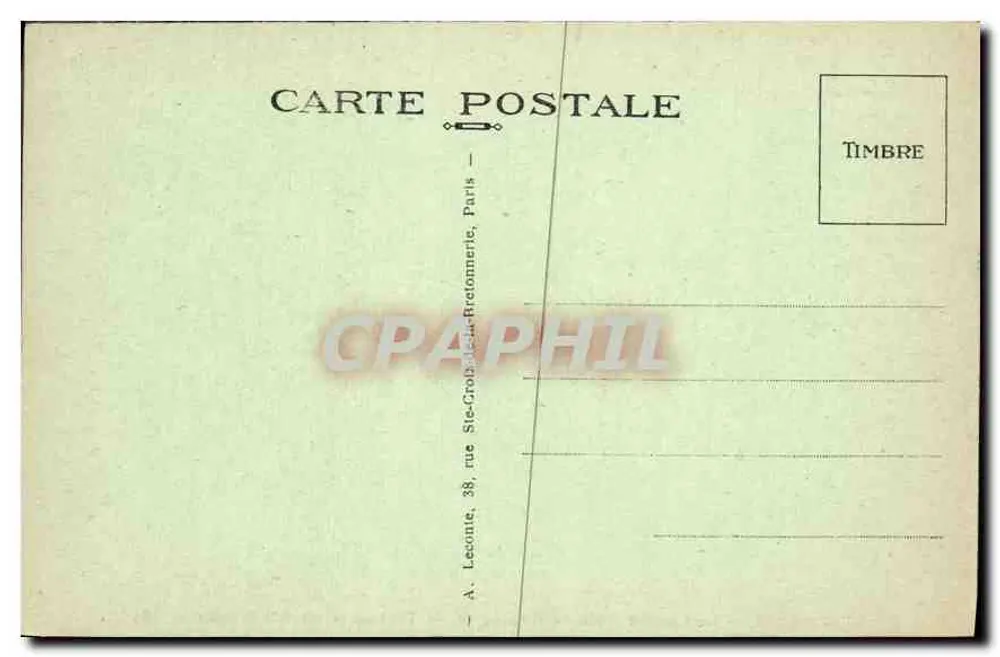 Der See von Bois de Boulogne — Paris — A. L. — Nr. 95 - Rückseite