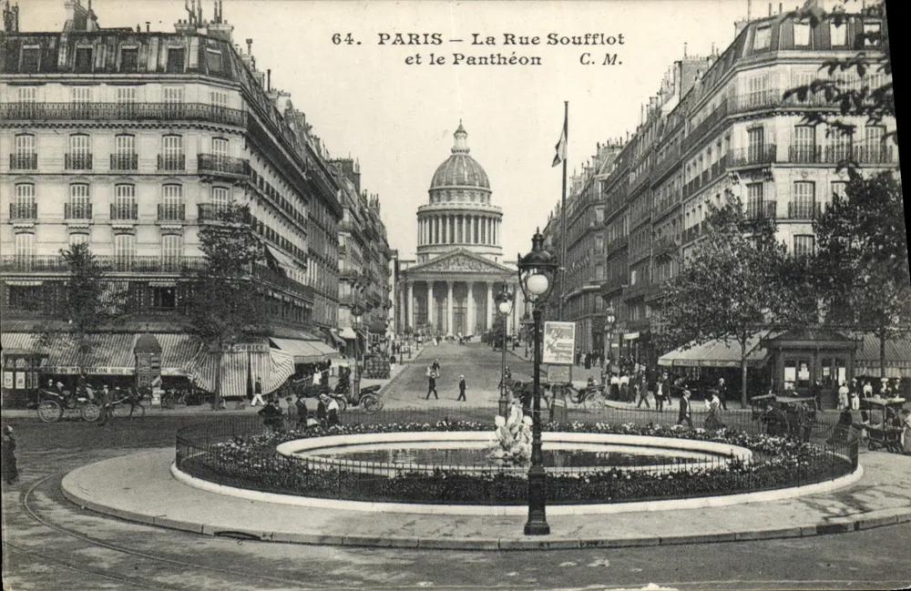 Paris — Die Rue Soufflot und der Panthéon — C.M. n°64 - Vorderseite