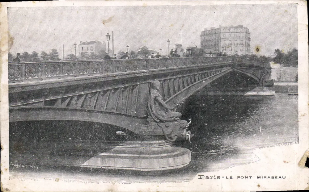 Paris — Le Pont Mirabeau — éditeur STAERCK, Paris - Vorderseite