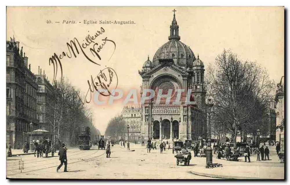 Paryż — Kościół św. Augustyna — Wydawca anonimowy, n° 40 - Awers