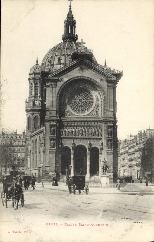 Paris - Igreja de São Agostinho — A. Taride, Paris - Frente