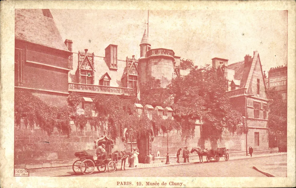 Paris. Museu de Cluny — editor G.D. Simil Edições, n°10 - Frente