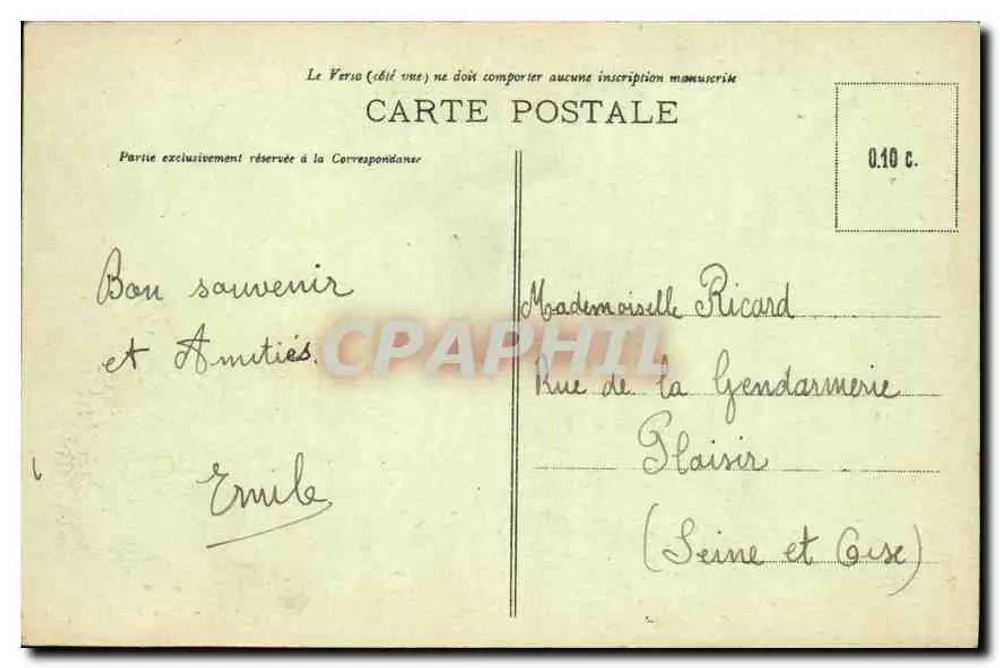Paris (VIIIe Arr.) - Praça da Estrela - O Arco do Triunfo - Verso