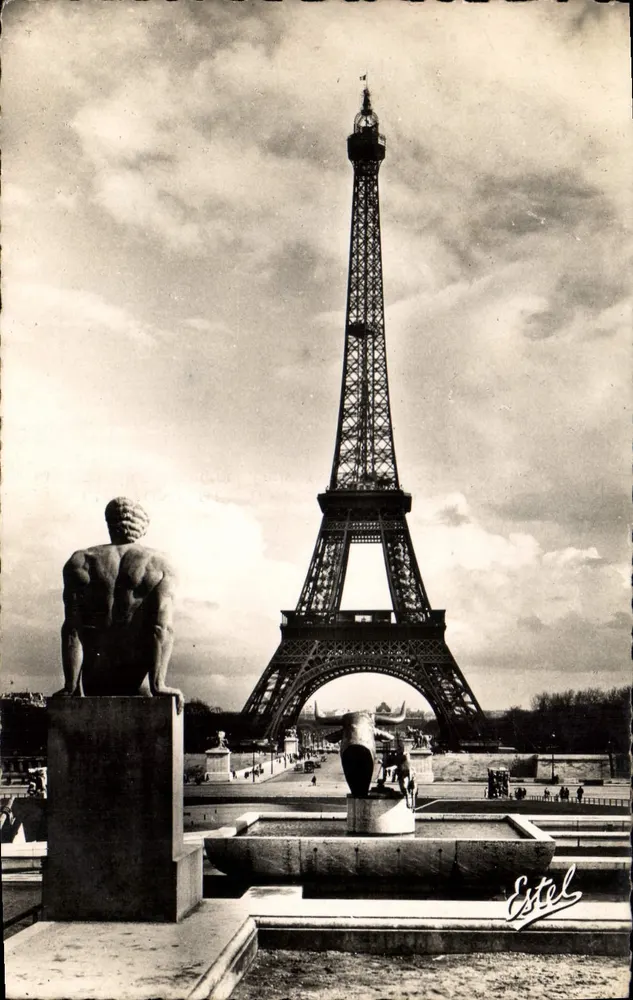 Eiffelturm aus den Gärten des Palais de Chaillot — Estel, Nr. 257 - Vorderseite
