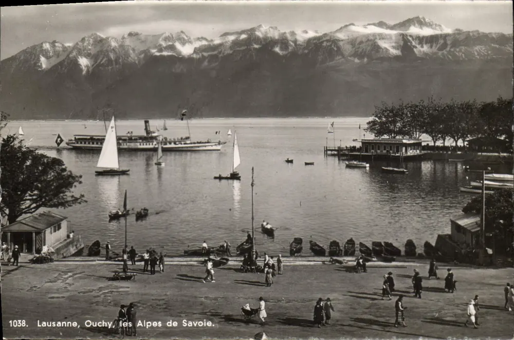 Ouchy, Lausanne — die Alpen der Savoyen — Éditions « Star » Lausanne, Nr. 1038 - Vorderseite