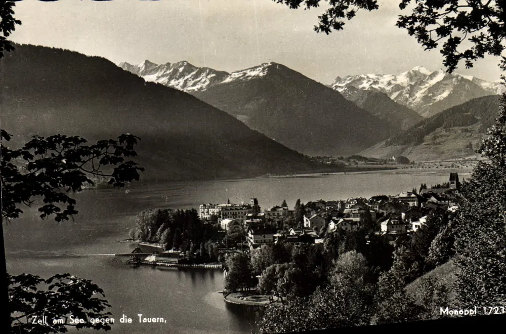 Zell am See gegenüber der Tauernt — Panoramablick — Monopoli 1723 - Vorderseite