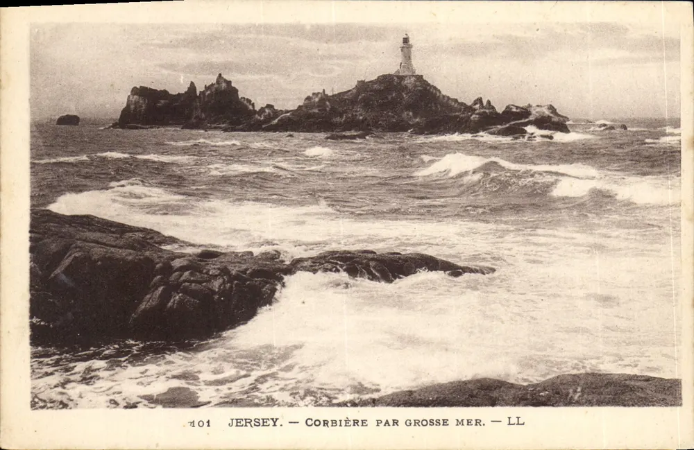 Jersey — Corbière sob mar forte — LL, n° 101 - Frente