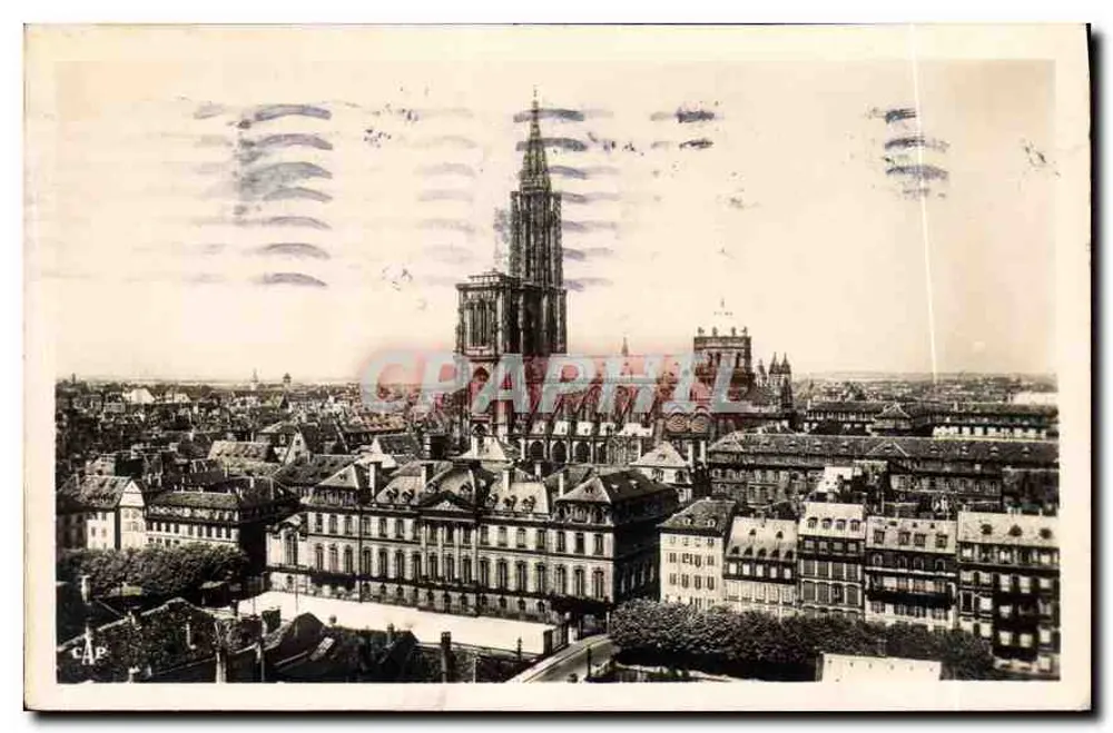 Straßburg — Schloss der Könige und die Kathedrale — Verlag Réal-Photo, Nr. (49) - Vorderseite