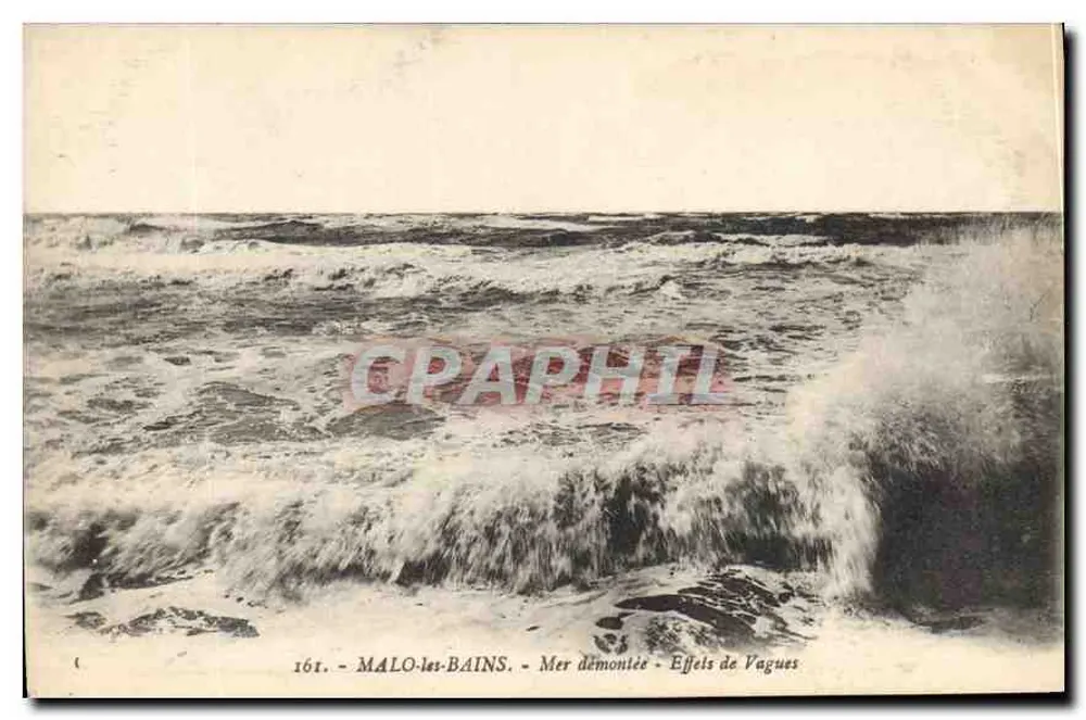 MALO-les-BAINS — Mar agitada - Efeitos de Ondas — 161 - Frente