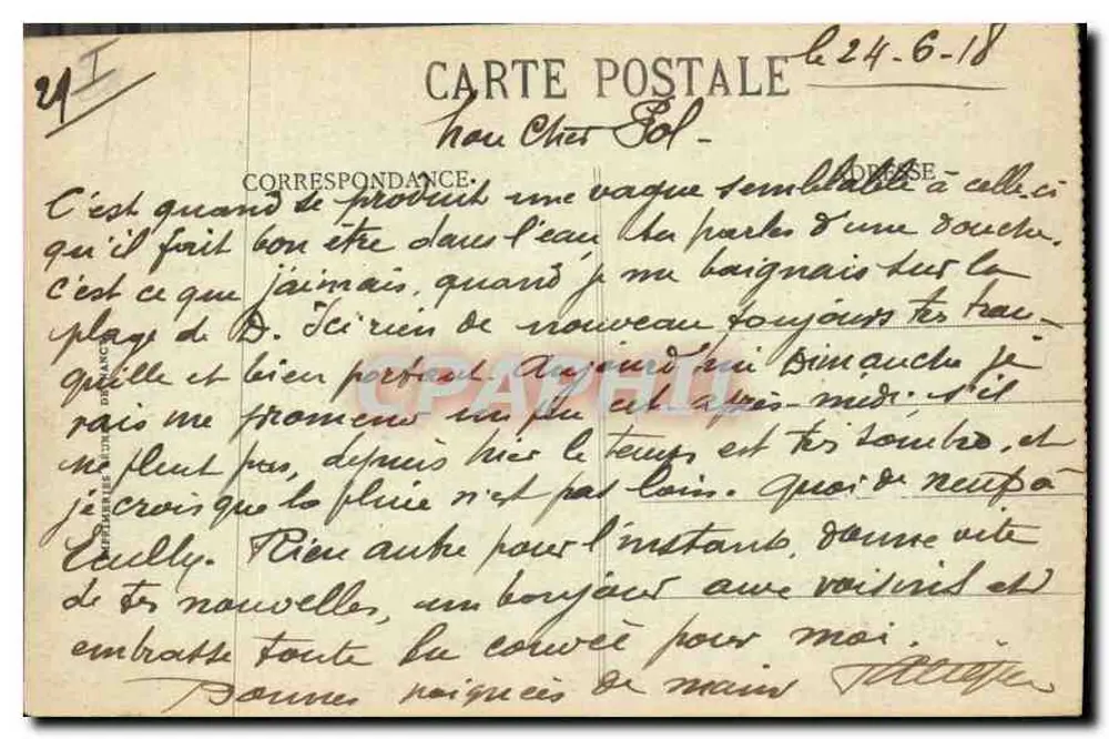 MALO-les-BAINS — Efeito de Ondas — G.A.R. n°158 - Verso