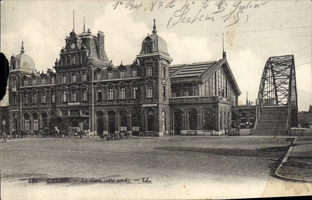 Calais — A Estação (lado norte) — LL - Frente