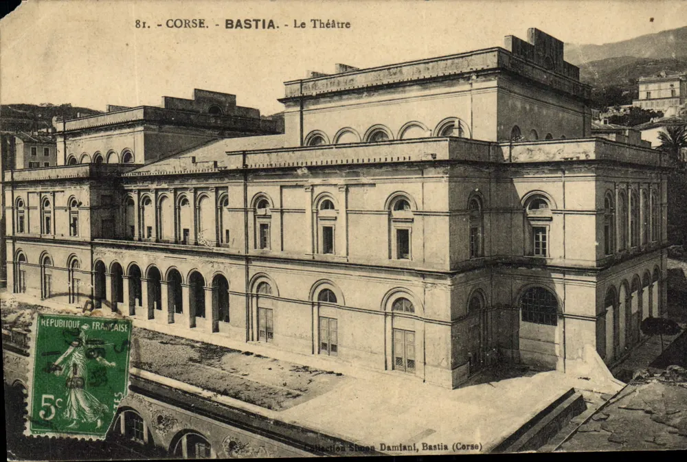 Bastia - Le Théâtre — éditeur Simon Damiani, Bastia (Corse) - Frente