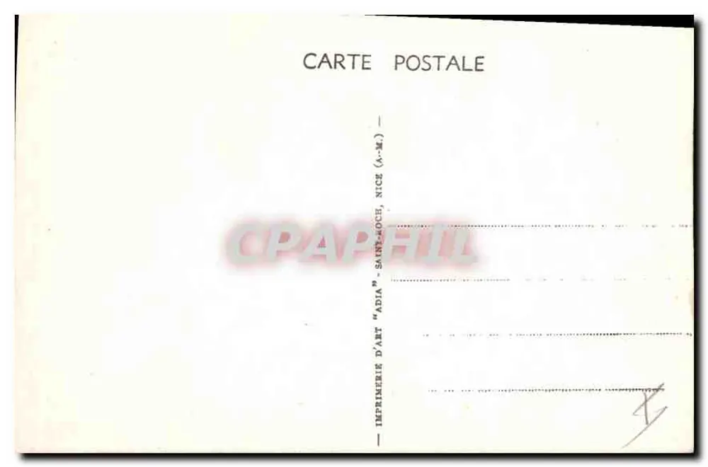 Abtei La Grande Trappe (Orne) — Portal — Künstlerdruckerei 'Adia' Nice - Rückseite