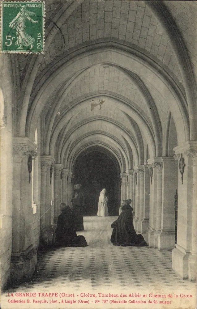La Grande Trappe (Orne) — Kloster, Grab der Abtei und Weg des Kreuzes — Sammlung E. Pasquis, Foto., in Laigle (Orne) — Nr. 707 (Neue Sammlung von 25 Motiven) - Vorderseite