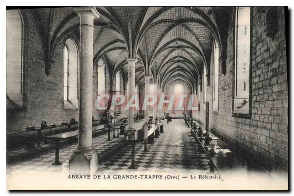 Abtei La Grande-Trappe (Orne) — Das Refektorium - Vorderseite