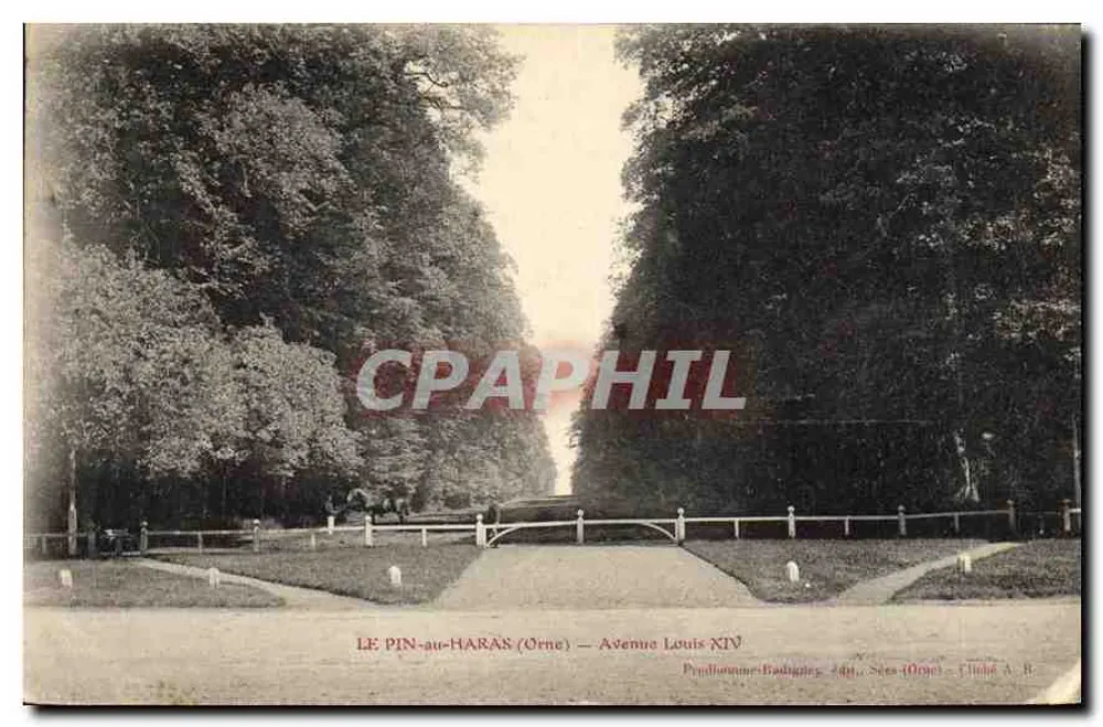 Le Pin-au-Haras (Orne) — Avenue Louis XIV — P. Badigues, Serie (Orne) — Schloss A. B. - Vorderseite