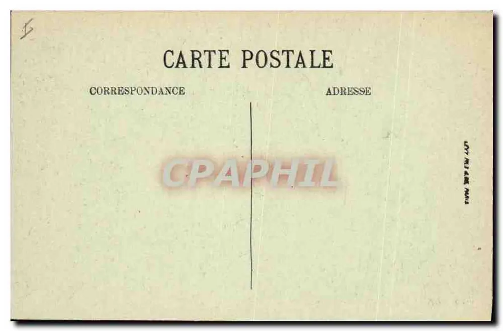 Schloss Fontainebleau — Toilette des Papstes — N.G. - Rückseite