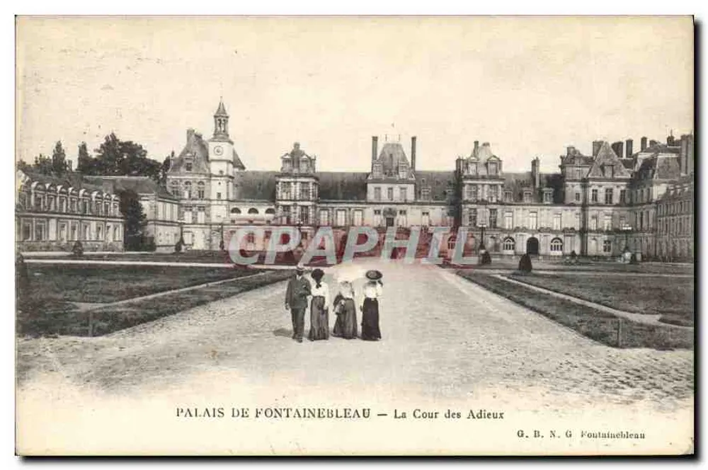 Schloss Fontainebleau — Die Cour des Adieux — G.B.N.G. Fontainebleau - Vorderseite