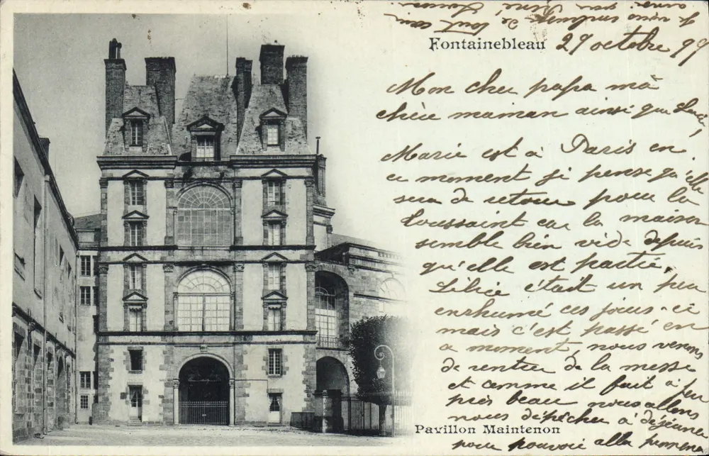 Pavillon Maintenon — Fontainebleau — Verlag nicht sichtbar - Vorderseite