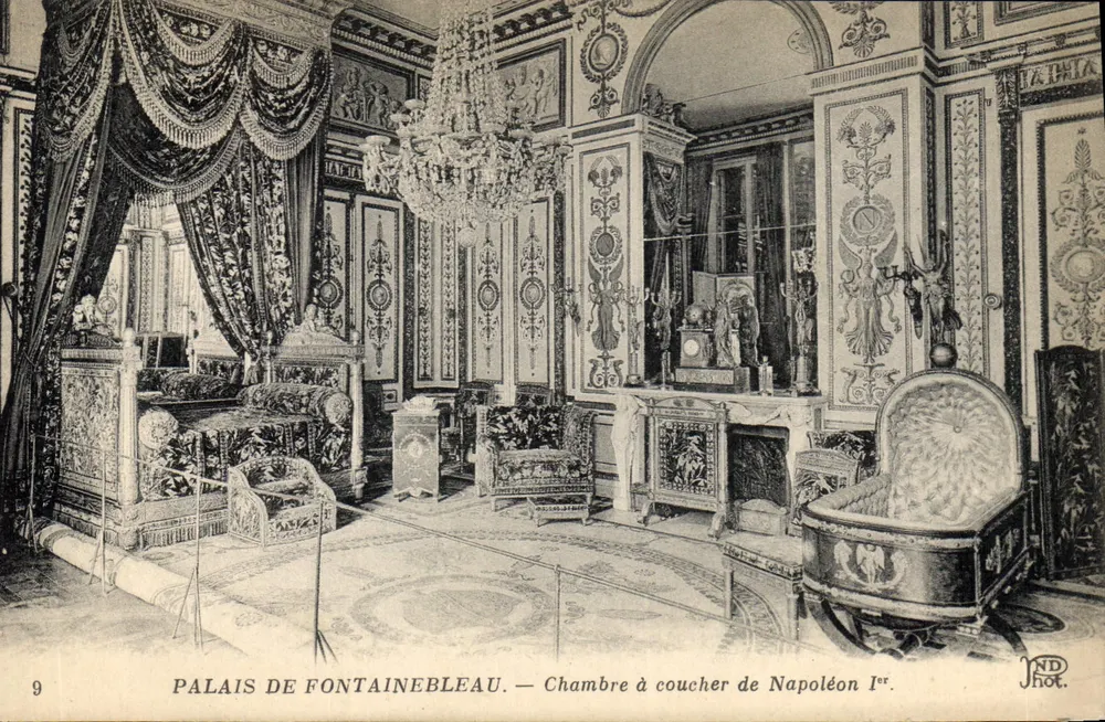 Schloss Fontainebleau — Schlafzimmer von Napoleon I. — JND Phot. - Vorderseite