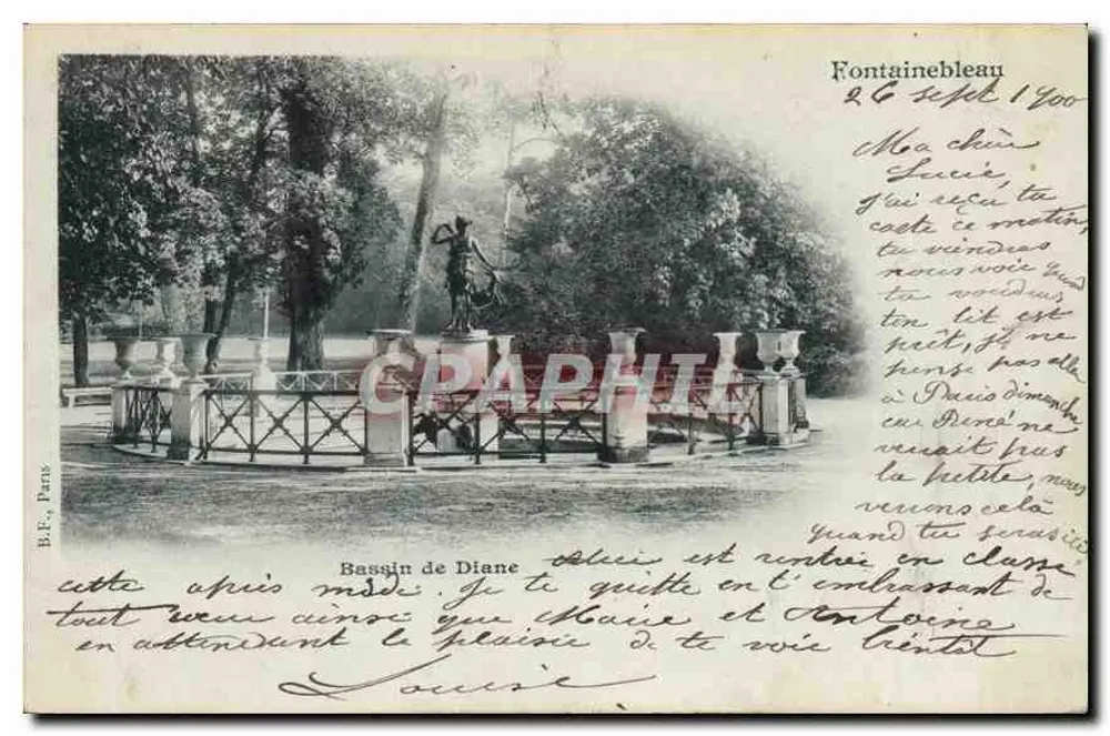 Bassin de Diane — Fontainebleau — B.F. Paris - Vorderseite