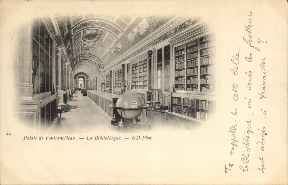 Palast von Fontainebleau — Die Bibliothek — ND Pbot - Vorderseite