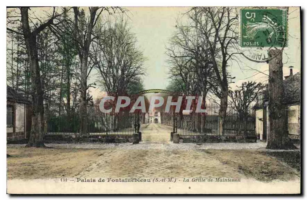 Palast von Fontainebleau (S.-et-M.) — Das Tor von Maintenon — Verlag: Posies, Nr. 434 - Vorderseite