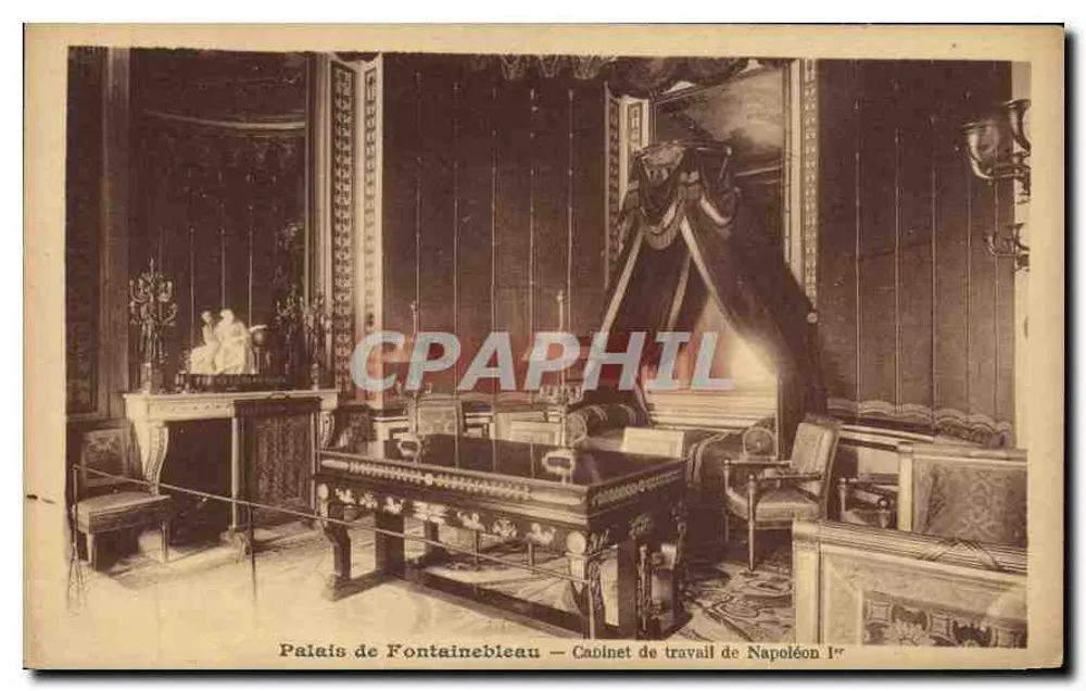 Palast von Fontainebleau — Arbeitszimmer von Napoleon I. - Vorderseite