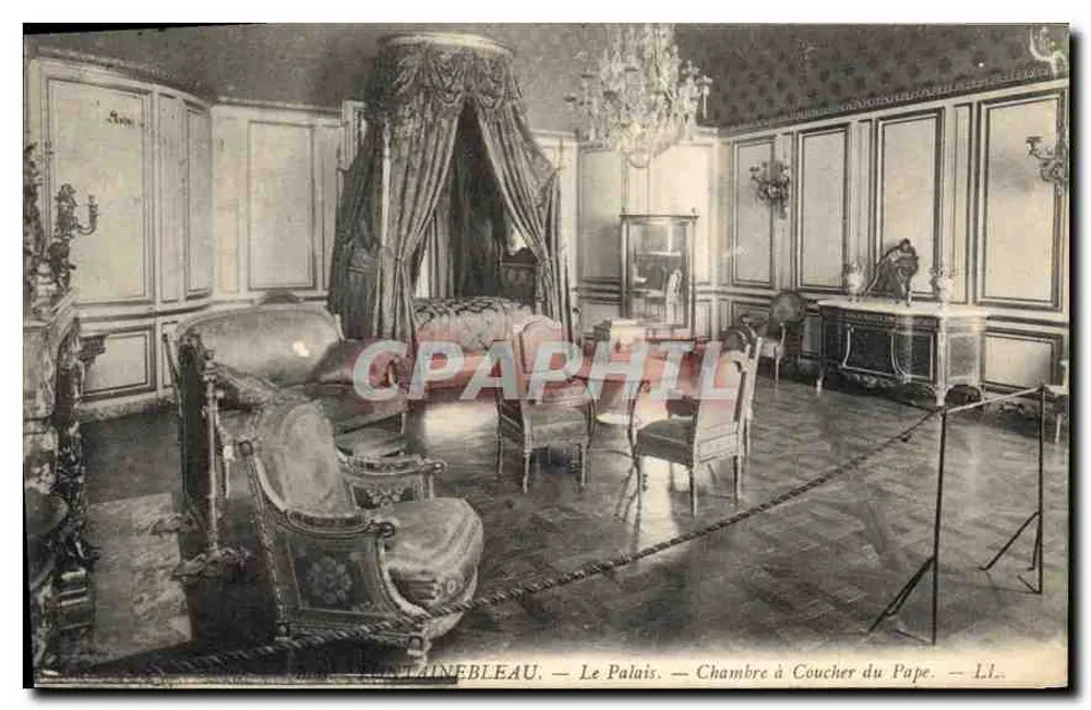 Fontainebleau — Das Schloss — Das Schlafzimmer des Papstes - Vorderseite