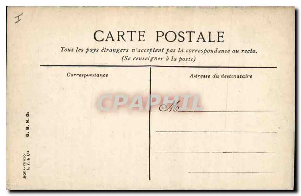 Fontainebleau - Salle des Piles — G.B.N.G. n°19 - Rückseite