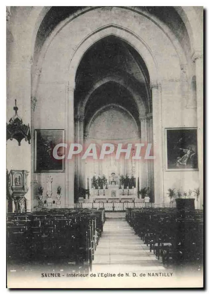 Saumur - Interior da Igreja de N.D. de Nantilly - Frente