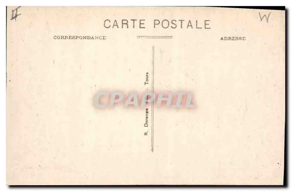 Saumur — O castelo (m. h.) — R. Dorange, Tours - Verso