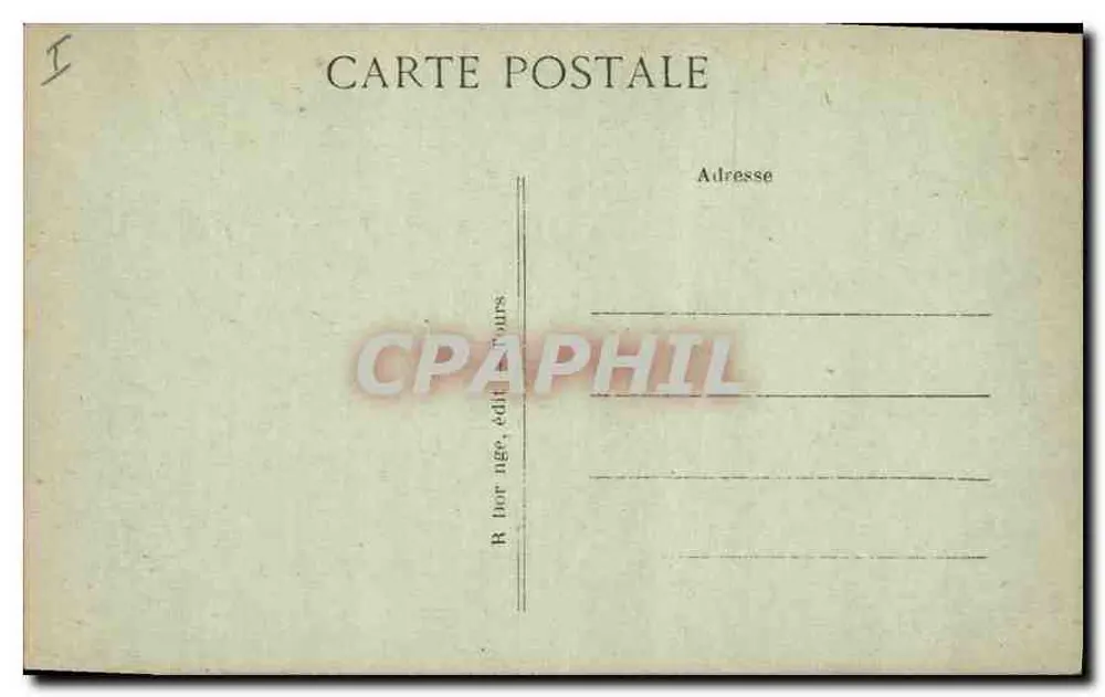 Saumur (M.-et-L.) — O Castelo — Lado Nordeste — Monumento Histórico, Século XV - Verso
