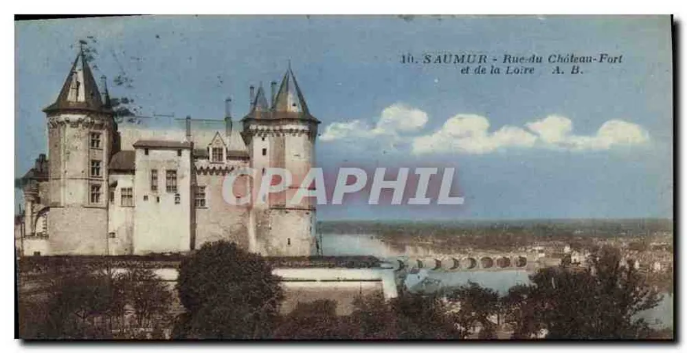 Saumur - Rue du Château-Fort et de la Loire — A. B. - Vorderseite
