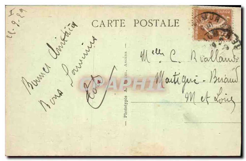 Saumur - Rue du Château-Fort et de la Loire — A. B. - Rückseite